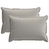 vidaXL Kissenbezug 2 stk. HOUTEN Grau 30 x 50 cm Polyester