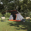 vidaXL Campingzelt mit Dach Grau und Orange 282 x 225 x 154 cm Taft