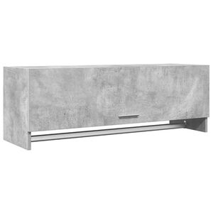 vidaXL Kleiderschrank Betongrau 100x32,5x35 cm Holzwerkstoff