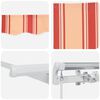 vidaXL Einziehbare Markise Gestreift Gelb und Orange 500 x 300 cm