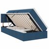 vidaXL Aufbewahrungsbett mit Matratze Blau 90 x 200 cm Samt