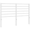 vidaXL Ersatz-Kopfteil Metall Wei&szlig; 150 cm