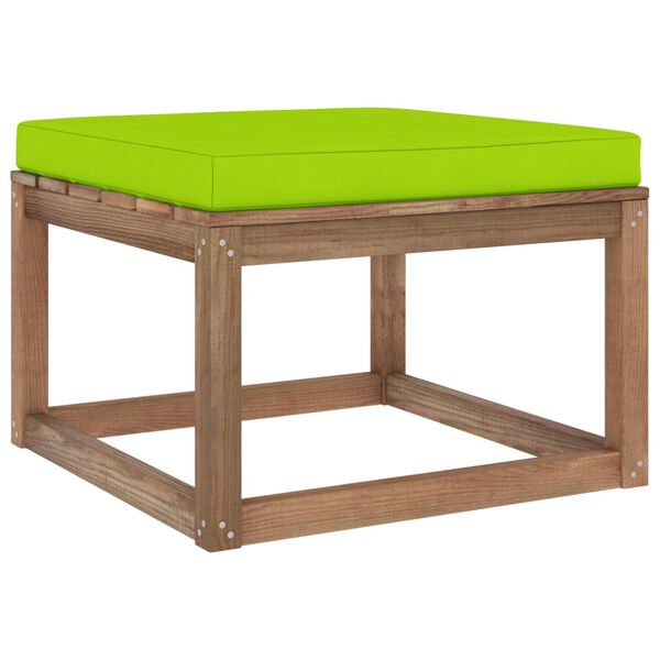 vidaXL 3-tlg. Garten-Lounge-Set aus Paletten mit Kissen Kiefernholz