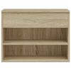 vidaXL Schuhbank Sonoma-Eiche 60x30x45 cm Holzwerkstoff