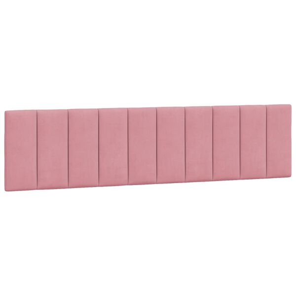vidaXL Kopfteil-Kissen "Hanko" Rosa 200 cm Samt