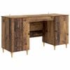 vidaXL Schreibtisch mit Regal Altholz 142,5 x 50 x 75 cm Holzwerkstoff