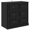 vidaXL Sideboards 2 pcs Schwarz Eichen-Optik 70 x 35,5 x 67,5 cm