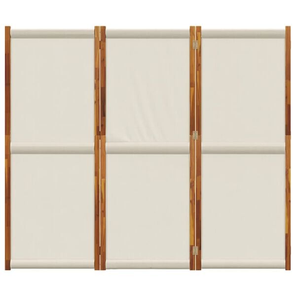 vidaXL 3-tlg. Paravent Hellgrau 210x180 cm