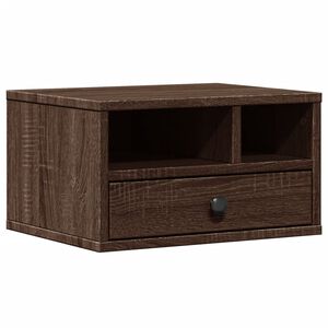 vidaXL Druckerständer Braun Eichen-Optik 40x32x22,5 cm Holzwerkstoff