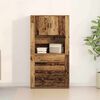 vidaXL Highboard mit Schubladen Altholz 80 x 33 x 150 cm Holzwerkstoff