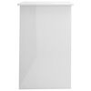 vidaXL Schreibtisch Hochglanz-Wei&szlig; 100x50x76 cm Holzwerkstoff