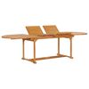 vidaXL 9-tlg. Garten-Essgruppe Teak Massivholz