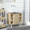 vidaXL Badezimmerschrank Sonoma-Eiche 60x32x53,5 cm Holzwerkstoff