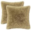 vidaXL Kissen mit Kissen HEERLEN 2 Stk. Hellgrau PV Fleece