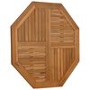 vidaXL Tischplatte 90x90x2,5 cm Achteckig Massivholz Teak