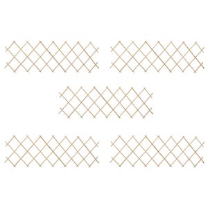 vidaXL Scherenzaun 5 Stk. Tannenholz 180x60 cm