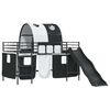 vidaXL Kinder-Etagenbett Schwarz 79,5 x 200 cm Metall