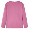 Kinder-Langarmshirt Himbeerrosa 104