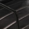 vidaXL Sessel Schwarz Echtleder
