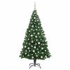vidaXL K&uuml;nstlicher Weihnachtsbaum mit 300 LEDs mit St&auml;nder Gr&uuml;n 210 cm