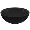 vidaXL Waschbecken Schwarz Gl&auml;nzend &Oslash;28x10 cm Keramik
