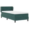 vidaXL Boxspringbett mit Matratze Dunkelgr&uuml;n 100 x 200 cm Samt
