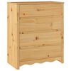 vidaXL Kommode Drammen Eiche 76,5 x 40 x 91 cm Massivholz Kiefer