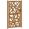 vidaXL Gartentor 100x200 cm Cortenstahl Helles Design