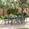 vidaXL Garten Essgruppe 7 pcs Anthrazit Stahl