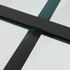 vidaXL Schiebet&uuml;r mit Beschlag Schwarz 90x205 cm ESG-Glas