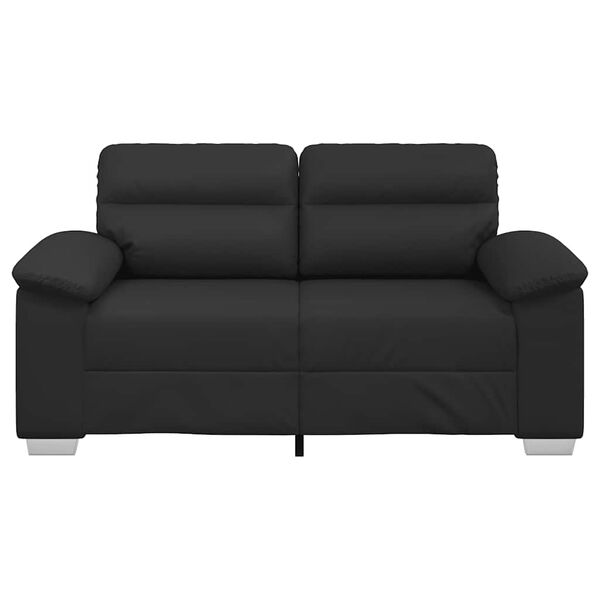 vidaXL 2-Sitzer-Sofa Schwarz 120 cm Kunstleder