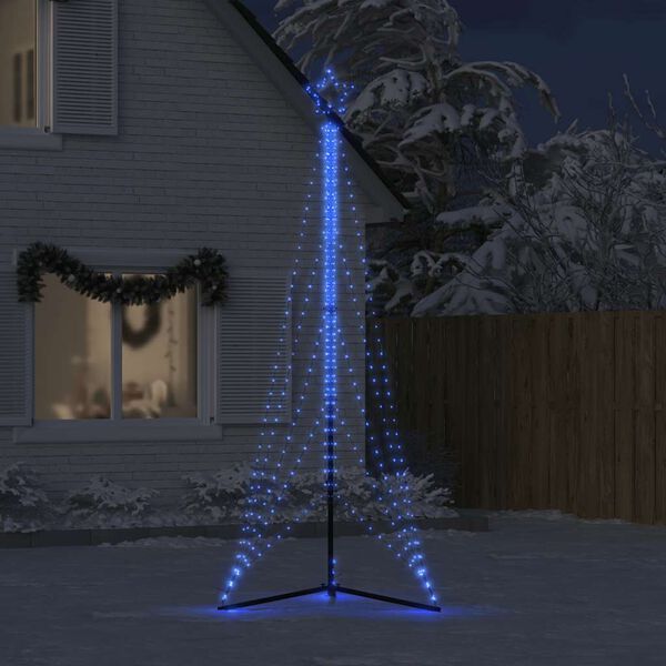 vidaXL LED Weihnachtsbaum 525 LEDs Blau 302 cm