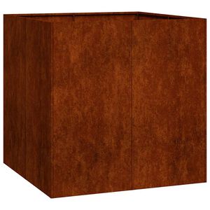 vidaXL Pflanzk&uuml;bel Rostig 80x80x80 cm Wetterfester Stahl