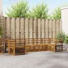 vidaXL Sofagarnituren 7 pcs Natur Massivholz Akazie