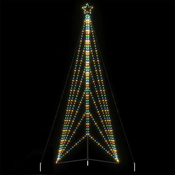 vidaXL LED Weihnachtsbaum 861 LEDs Mehrfarbig 478 cm