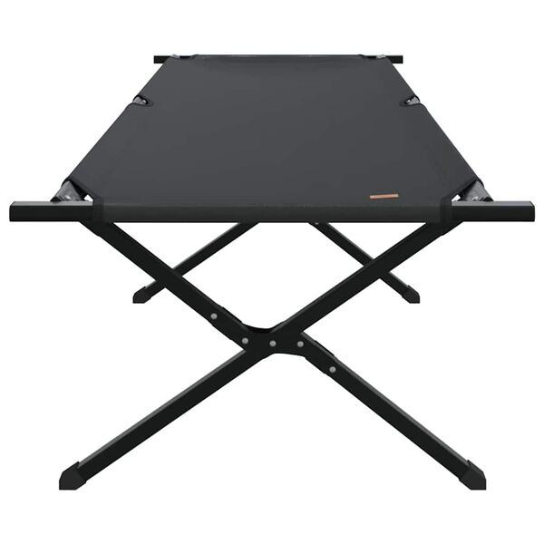 vidaXL Klapp Schlafbett f&uuml;rs Camping Schwarz 210 x 80 x 46 cm