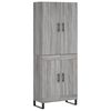 vidaXL Highboard Grau Sonoma 69,5x34x180 cm Holzwerkstoff