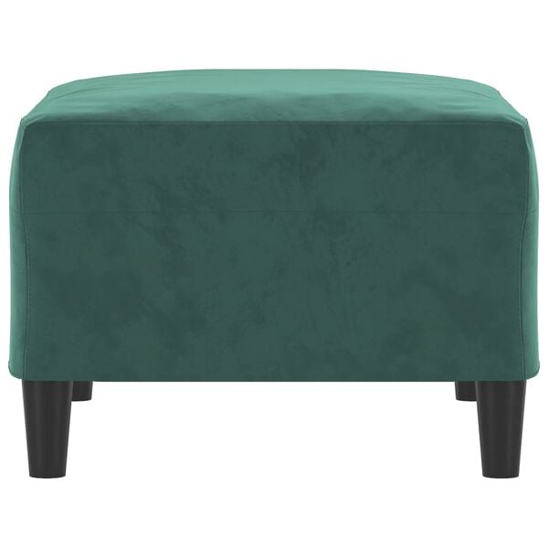 vidaXL Fußhocker Dunkelgrün 70x55x41 cm Samt