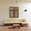 vidaXL 6-tlg. Garten-Lounge-Set mit Kissen Kiefer Massivholz