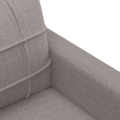 vidaXL 3-Sitzer-Sofa Taupe 180 cm Stoff
