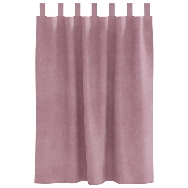 vidaXL Verdunkelungsvorhänge 2 pcs Dunkelrosa 140 x 140 cm Samt