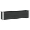 vidaXL Hochbeet Schwarz 150 x 30 x 36 cm WPC und Aluminium