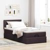 vidaXL Ottoman-Bett mit Matratze Dunkelbraun 90x200 cm Stoff