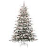 vidaXL K&uuml;nstlicher klappbarer Weihnachtsbaum Wei&szlig; 210 cm PE und PVC