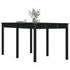 vidaXL Gartentisch Schwarz 159,5x82,5x76 cm Massivholz Kiefer