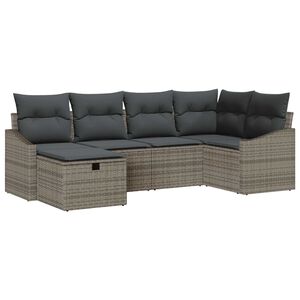 vidaXL Sofa Set 7 stk. Poly-Rattan