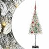 vidaXL Weihnachtsbaum Wei&szlig; 120 cm PE und Stahl