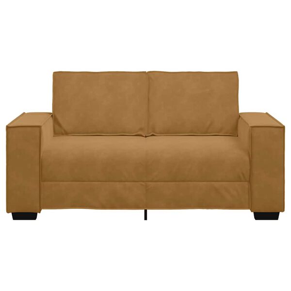 vidaXL 2-Sitzer-Sofa Braun 160x78x84 cm Samt