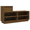 vidaXL Schuhregal Honigbraun 110x34x61 cm Massivholz Kiefer