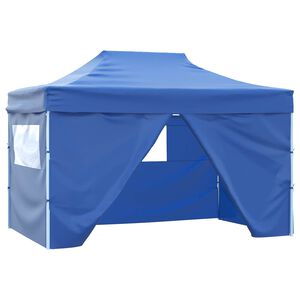 vidaXL Party-Zelt Blau 291 x 431 x 315 cm Oxford-Stoff
